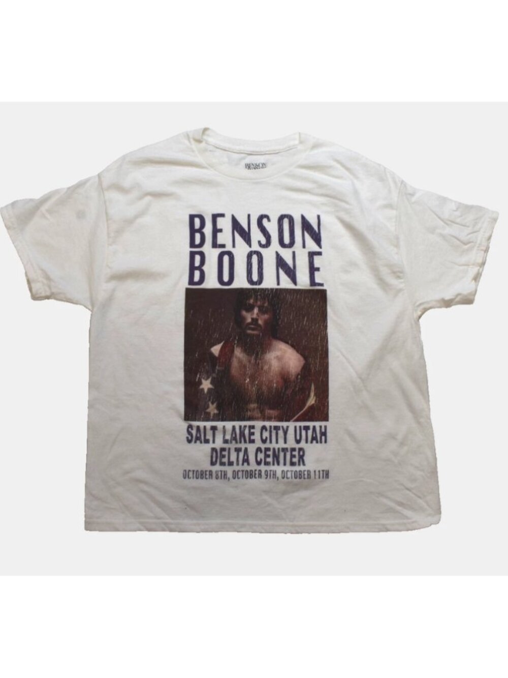 Benson Boone Womens Salt Lake City Delta Center 3 Nights Tour Shirt New Large